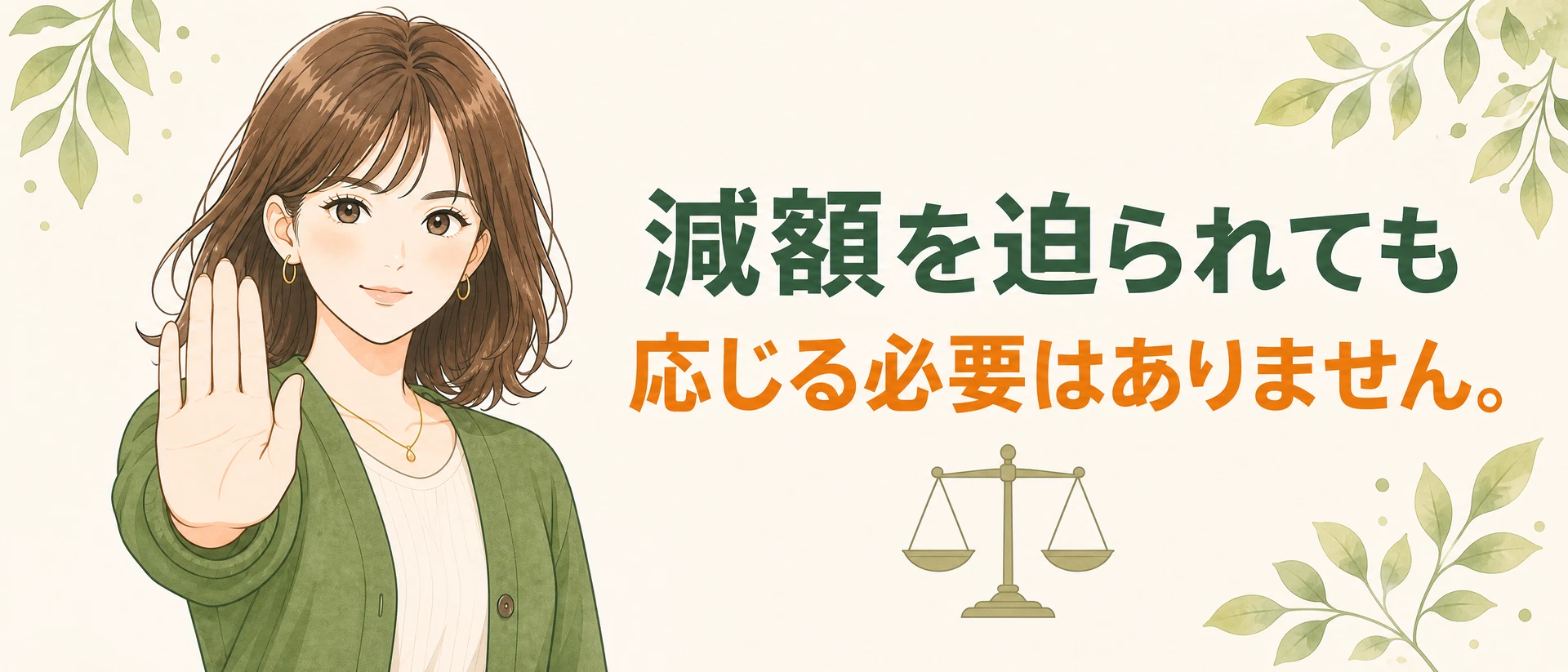 再婚を理由に減額を迫られたのイメージ