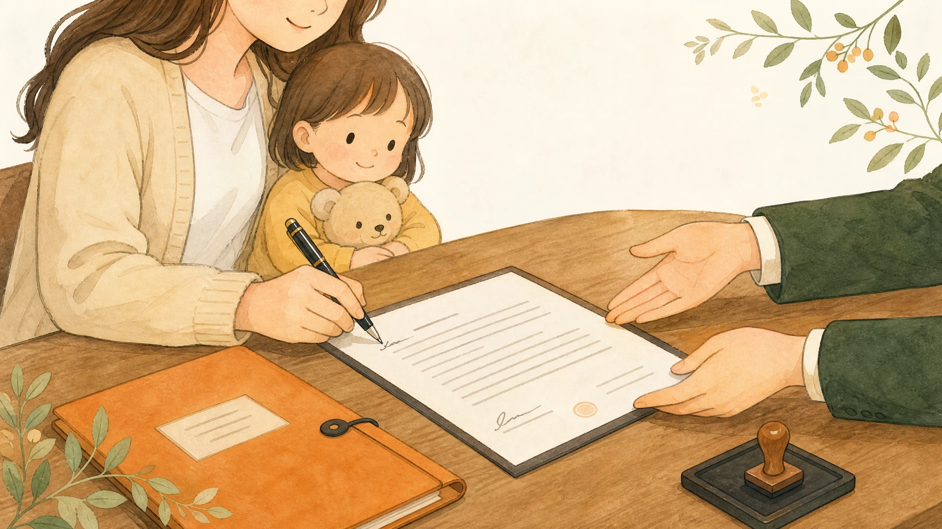 親子の明るい未来のイメージ