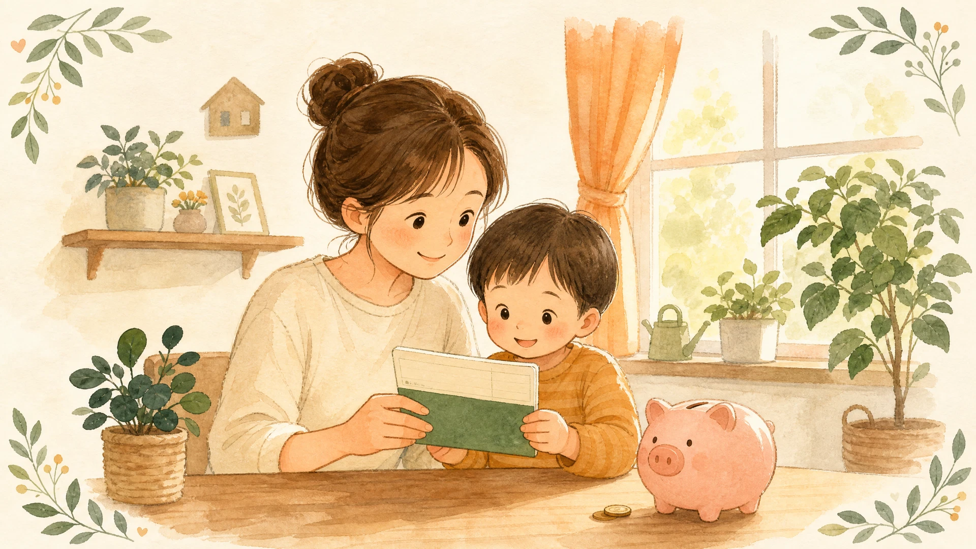 親子の明るい未来のイメージ