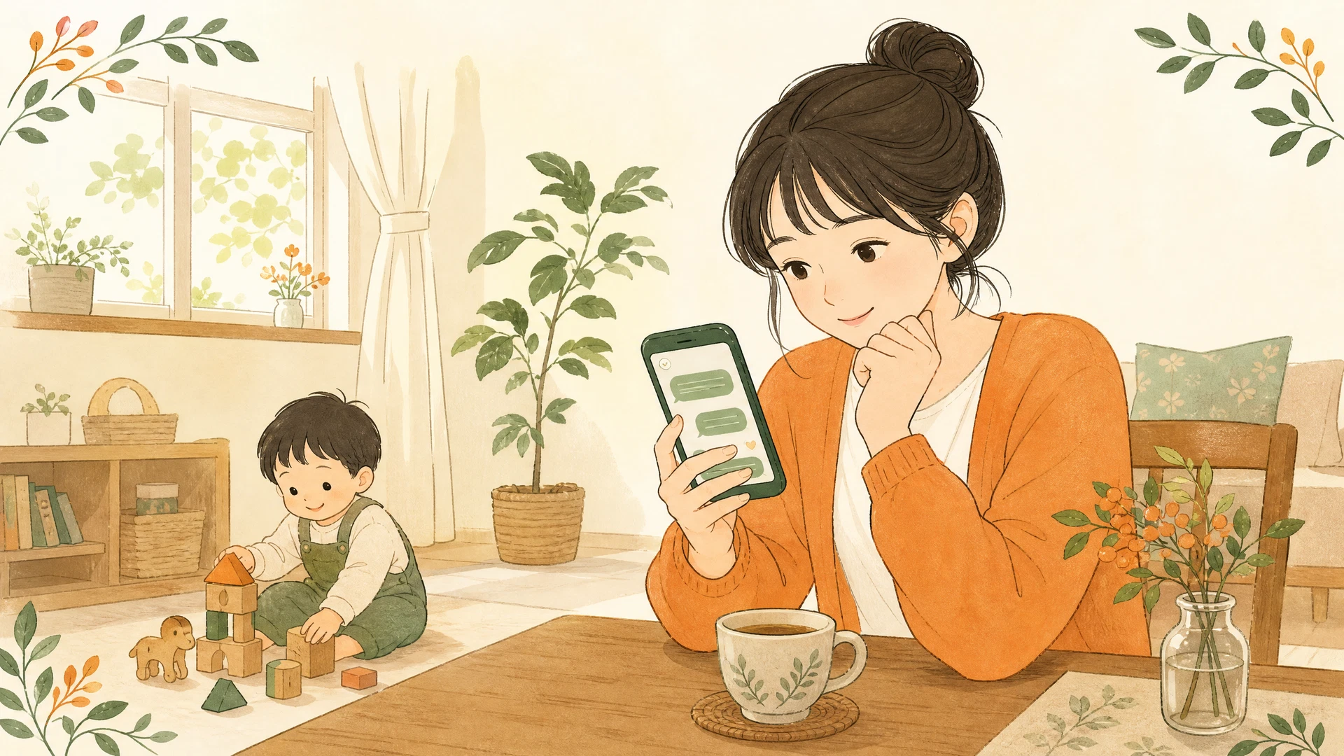 まずは穏やかに連絡してみる|相手の心に響く伝え方・話し方のイメージ