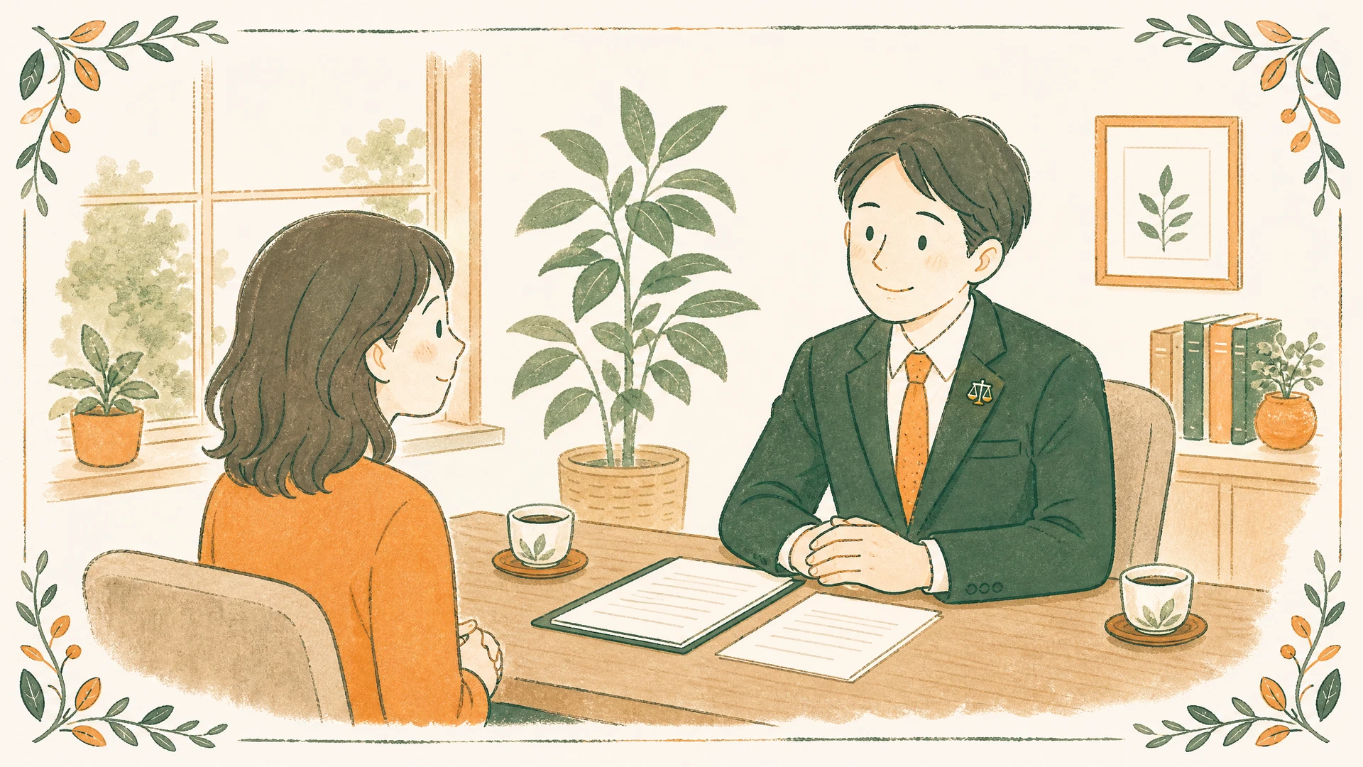 法律事務所での相談風景