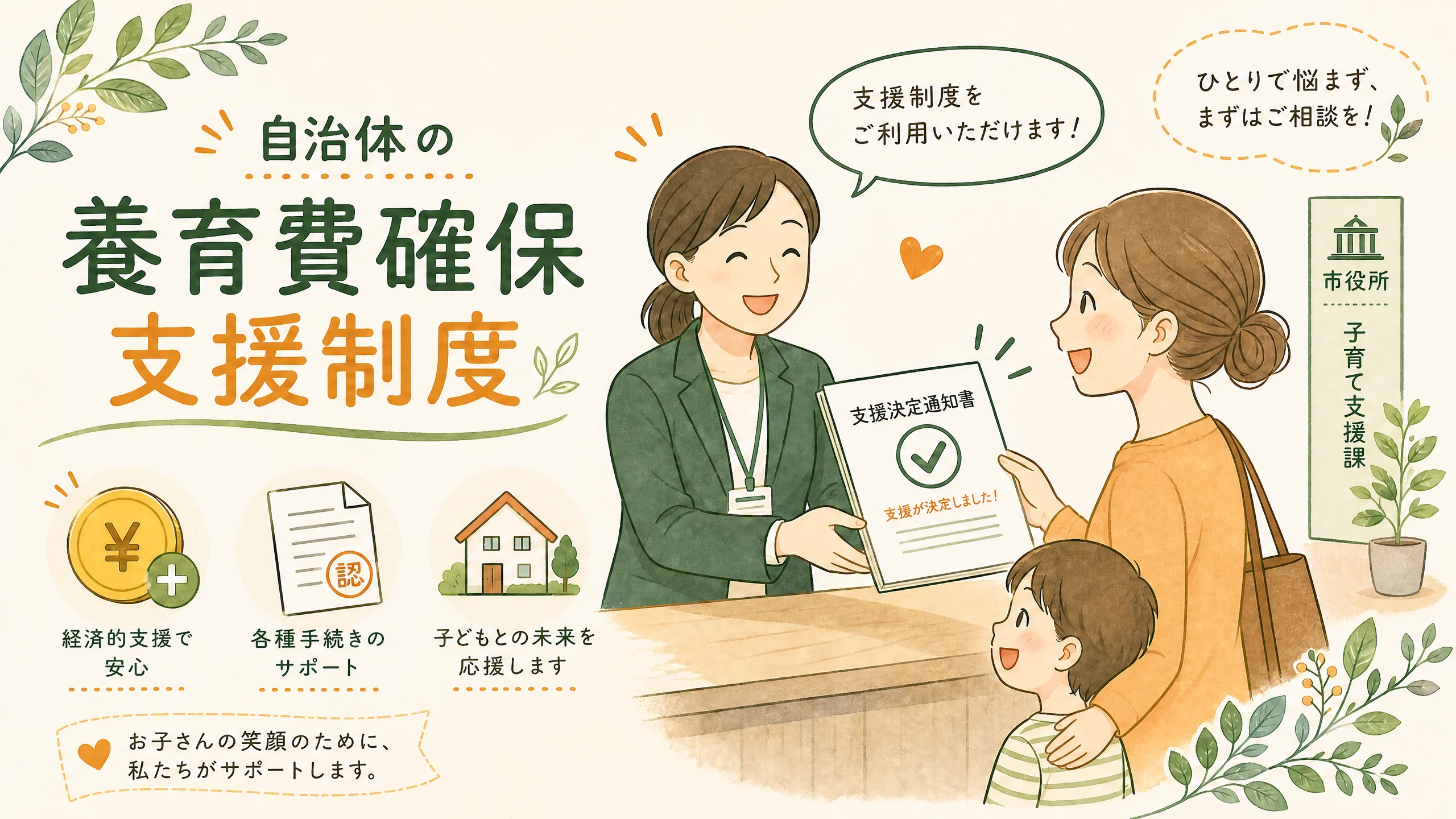 養育費の支援制度を都道府県から探す案内